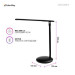 ColorWay Настільна лампа ColorWay 4W with built-in battery 1800 mAh USB in/out 5V*1A, black (CW-DL02B-B)