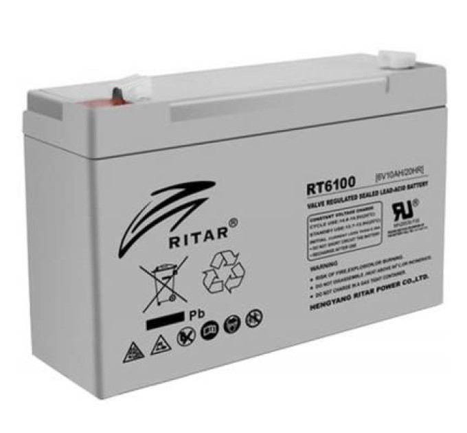 Ritar Батарея до ДБЖ Ritar AGM RT6100, 6V-10Ah (RT6100)