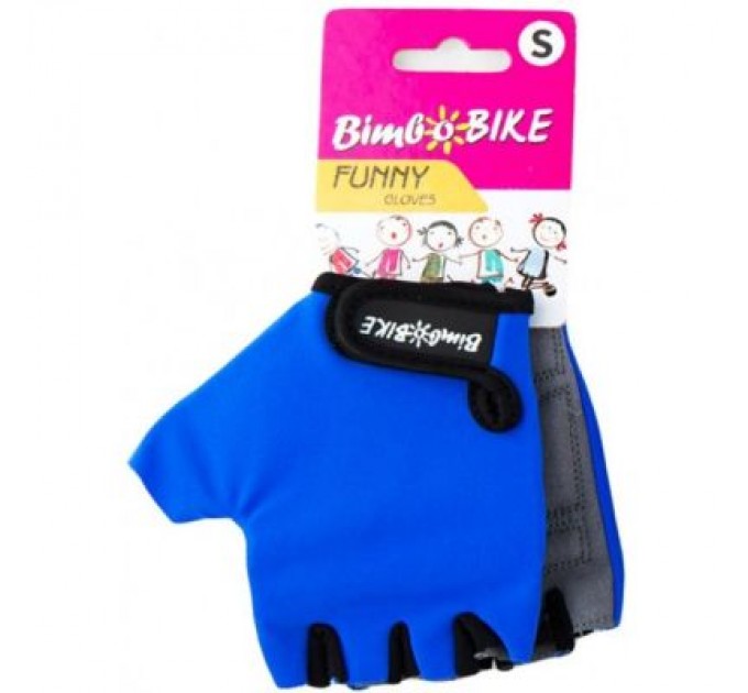 Велорукавиці Bimbo Bike FUNNY S Blue (90943B-IS)