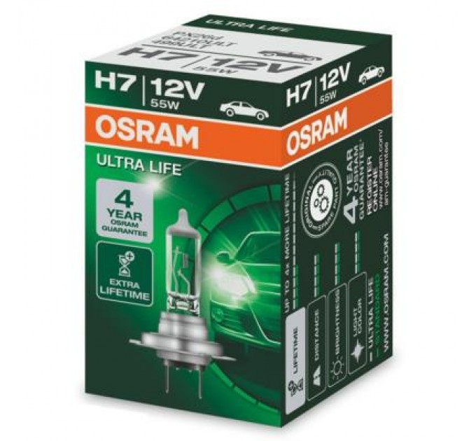 Автолампа Osram галогенова 55W (OS 64210 ULT)