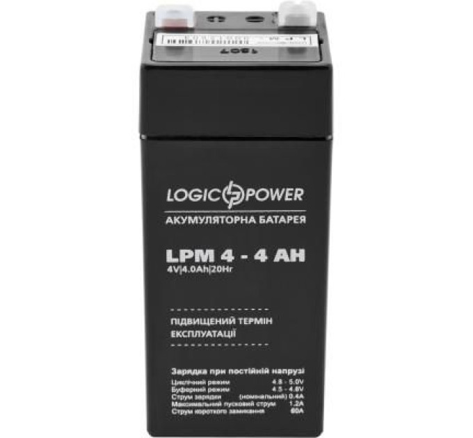 LogicPower Батарея до ДБЖ LogicPower LPM 4В 4 Ач (4135)