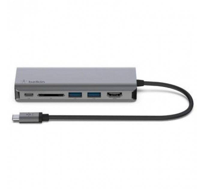 Концентратор Belkin USB-C 6in1 Multiport Dock (AVC008BTSGY)