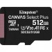 Kingston Карта пам'яті Kingston 512GB microSDXC class 10 UHS-I U3 V30 A1 Canvas Select Plus (SDCS2/512GBSP)