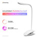 ColorWay Настільна лампа ColorWay LED Flexible & Clip with built-in accumulator 500mAh (CW-DL04FCB-W)