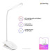 ColorWay Настільна лампа ColorWay LED Flexible & Clip with built-in accumulator 500mAh (CW-DL04FCB-W)