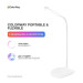 ColorWay Настільна лампа ColorWay LED Portable & Flexible with built-in accumulator 500mAh (CW-DL06FPB-W)