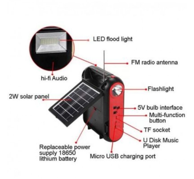 Ліхтар Voltronic JY-108+S