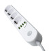 ColorWay Мережевий фільтр живлення ColorWay CW-CHE44W, 4 розетки/4USB White 2M (CW-CHE44W)