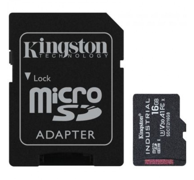 Kingston Карта пам'яті Kingston 16GB microSDHC class 10 UHS-I V30 A1 (SDCIT2/16GB)