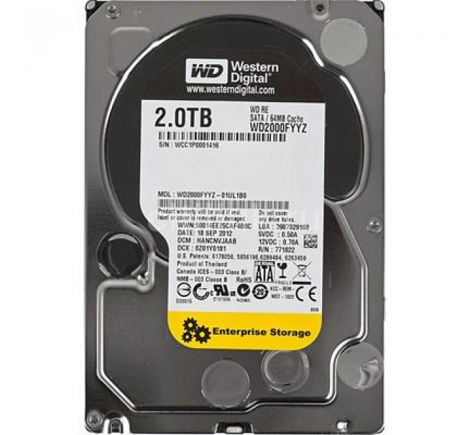 Жорсткий диск 3.5" 2TB WD (WD2000FYYZ)