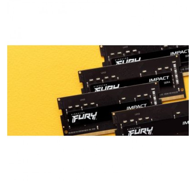 Kingston Fury (ex.HyperX) Модуль пам'яті для ноутбука SoDIMM DDR4 32GB (2x16GB) 3200 MHz Impact Kingston Fury (ex.HyperX) (KF432S20IBK2/32)