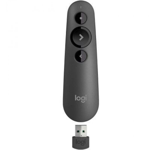 Logitech Презентер Logitech R500s Laser Pointer Presentation Remote Graphite (910-005843)