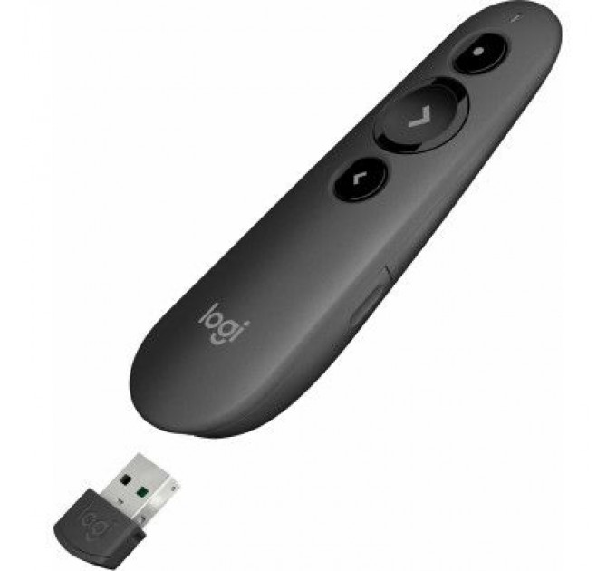 Logitech Презентер Logitech R500s Laser Pointer Presentation Remote Graphite (910-005843)