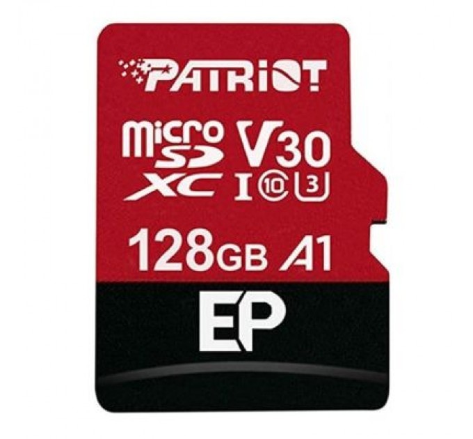 Patriot Карта пам'яті Patriot 128GB microSDXC class 10 UHS-I/U3 EP A1 (PEF128GEP31MCX)