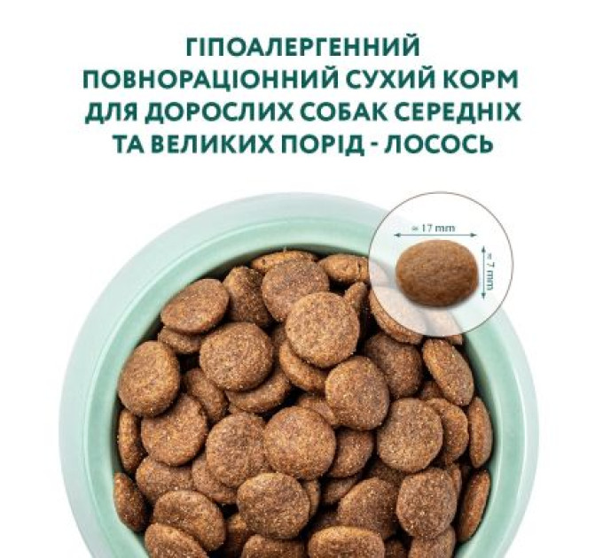 Optimeal Сухий корм для собак Optimeal гіпоалергенний для середніх і великих порід - лосось 12 кг (4820215364423/4820215328207)