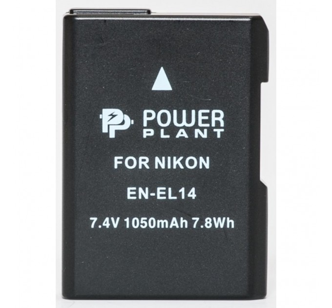 PowerPlant Акумулятор до фото/відео PowerPlant Nikon EN-EL14 Chip (D3100, D3200, D5100) (DV00DV1290)