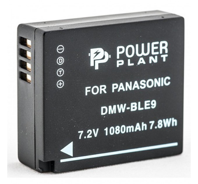 PowerPlant Акумулятор до фото/відео PowerPlant Panasonic DMW-BLE9 (DV00DV1299)