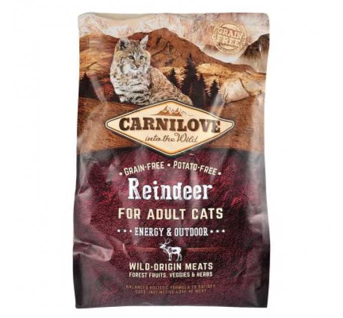 Carnilove Сухий корм для кішок Carnilove Cat Energy and Outdoor 2 кг (8595602512256)