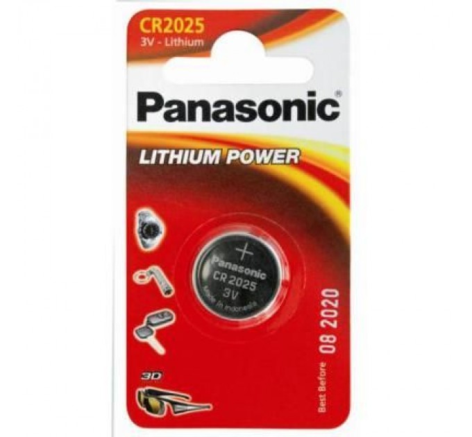 Panasonic Батарейка Panasonic CR 2016 Lithium * 1 (CR-2016EL/1B)