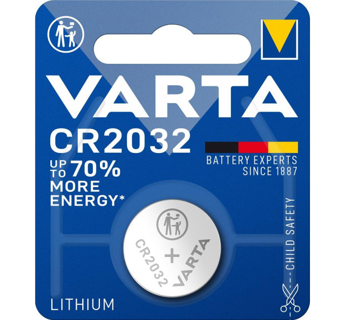 Varta Батарейка Varta CR2032 Lithium (06032101401)