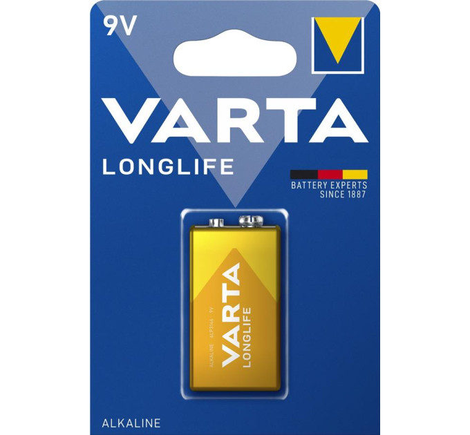 Varta Батарейка Varta Longlife 9V 6LR61 (04122101411)