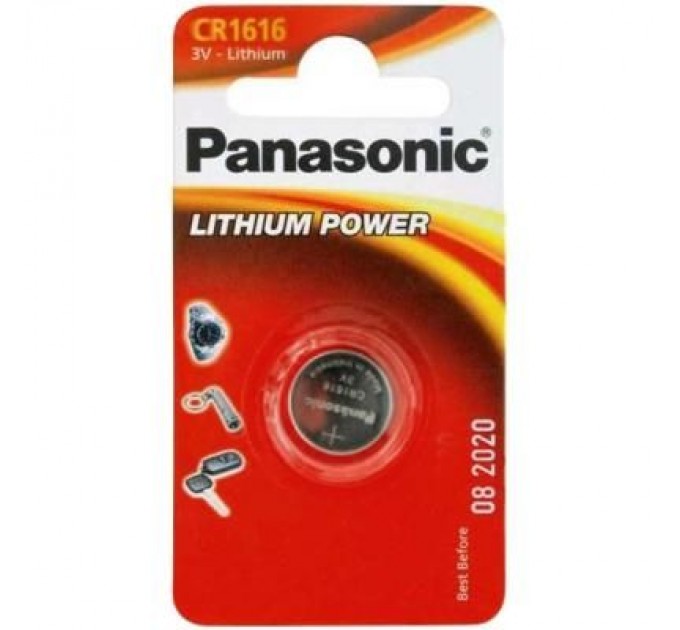 Panasonic Батарейка Panasonic CR 1616 * 1 LITHIUM (CR-1616EL/1B)