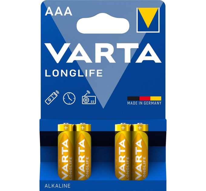 Varta Батарейка Varta AAA Longlife LR03 * 4 (04103101414)