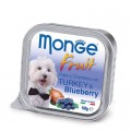 Monge Консерви для собак Monge DOG FRUIT індичка з чорницею 100 г (8009470013208)