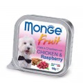 Monge Консерви для собак Monge DOG FRUIT курка з малиною 100 г (8009470013215)
