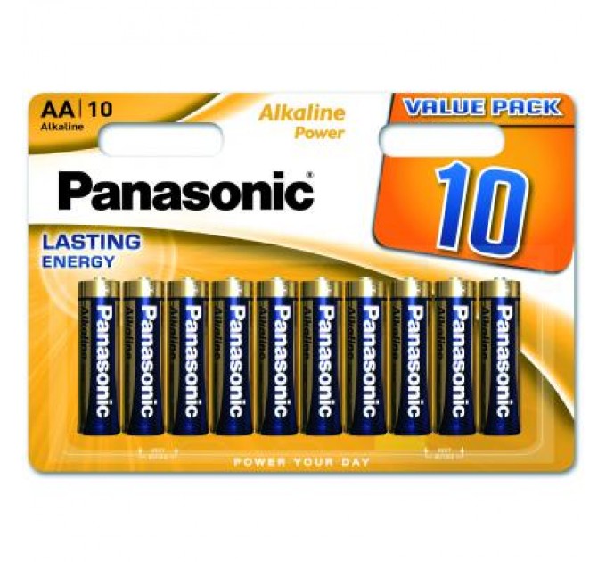 Panasonic Батарейка Panasonic LR06 Alkaline Power * 10 (LR6REB/10BW)