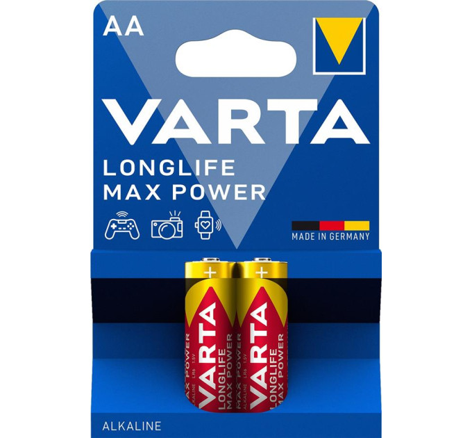 Varta Батарейка Varta AA Longlife Max Power лужна * 2 (04706101412)