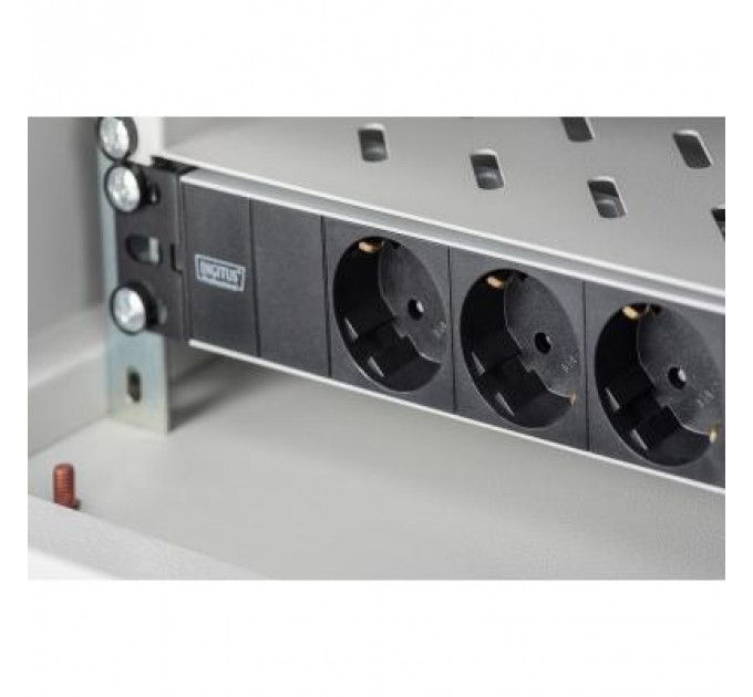 Силовий блок 10" 1U, 16A, 230V 3xSchuko, вилка Schuko Digitus (DN-95411)