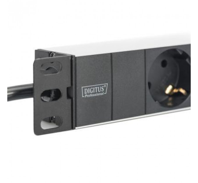 Силовий блок 10" 1U, 16A, 230V 3xSchuko, вилка Schuko Digitus (DN-95411)