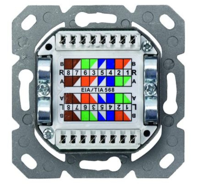 Assmann Комп'ютерна розетка Digitus 2xRJ45 FTP, для відкритої проводки (DN-9002-N)