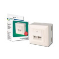 Assmann Комп'ютерна розетка Digitus 2xRJ45 FTP, для відкритої проводки (DN-9002-N)