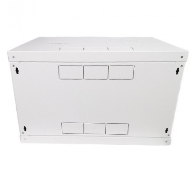 Шафа настінна Eserver 6U, 600х350х370 (Ш*Г*В), скло, сірий (ES-Е635G)