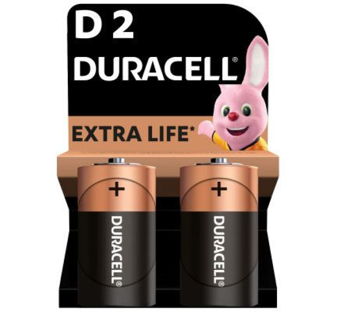 Duracell Батарейка Duracell D LR20 лужна 2шт. в упаковці (81545439/5005987/5014435)