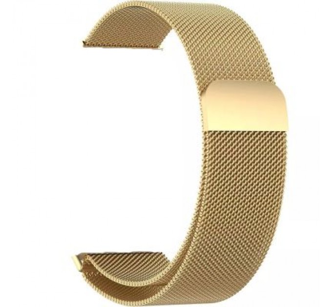 BeCover Ремінець до смарт-годинника BeCover Milanese Style для Samsung Galaxy (20mm)/Watch 5/ Watch 4.../Gear S2 Classic/Gear Sport Gold (707674)