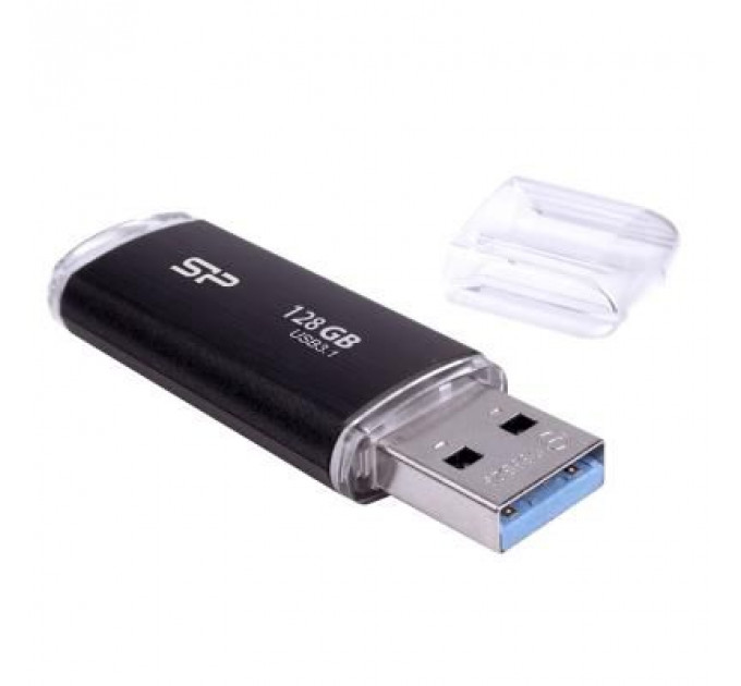 USB флеш накопичувач Silicon Power 128GB Blaze B02 Black USB 3.0 (SP128GBUF3B02V1K)