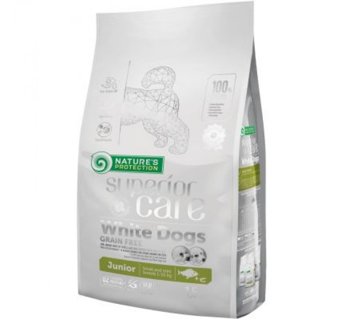 Сухий корм для собак Nature's Protection NP Superior Care White Dogs Grain Free Junior Small and Mini (NPSC45829)