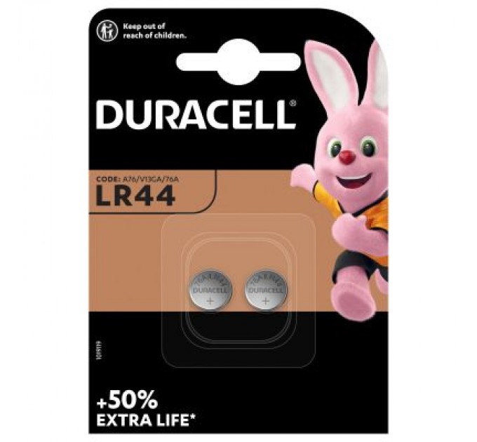 Duracell Батарейка Duracell LR44 / V13GA / A76 * 2 (5000394504424 / 5007795)