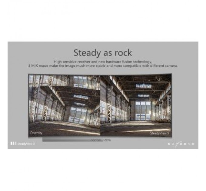 Skyzone Відеоприймач (VRX) Skyzone SteadyView X 5.8GHz 56CH L, X Band (STVX5G)