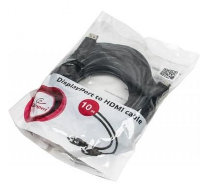 Кабель мультимедійний Display Port to HDMI 10.0m Cablexpert (CC-DP-HDMI-10M)