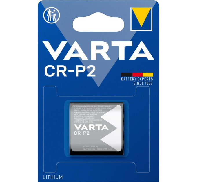 Varta Батарейка Varta PHOTO CR P2 LITHIUM (06204301401)