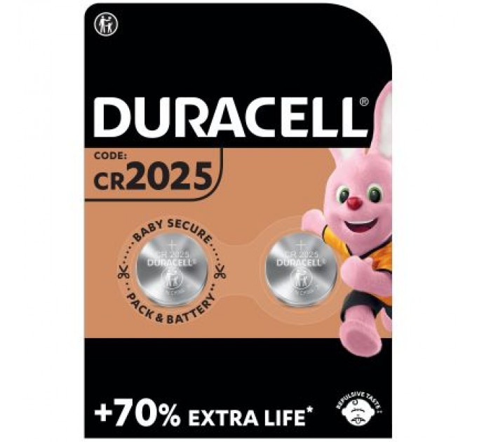 Duracell Батарейка Duracell CR 2025 / DL 2025 * 2 (5000394203907 / 5008922)