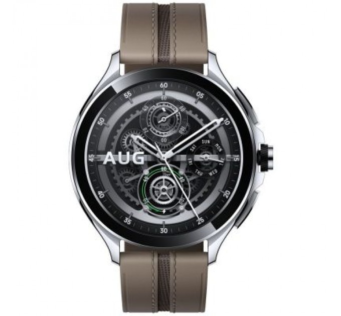 Смарт-годинник Xiaomi Watch 2 Pro Bluetooth Silver Case with Brown Leather Strap (1006733)