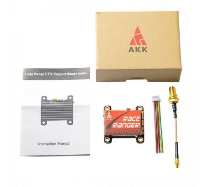 AKK Відеопередавач (VTX) AKK Race Ranger 1.6W 5.8GHz 48CH L,X Band (TX1918LX)