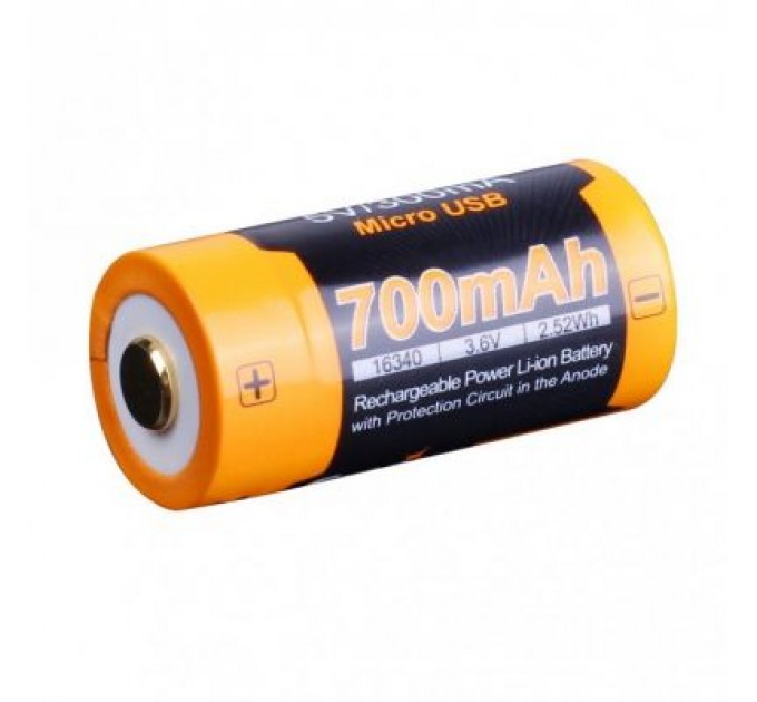 Fenix Акумулятор Fenix 16340  700 UP mAh Li-ion micro usb (ARB-L16-700UP)