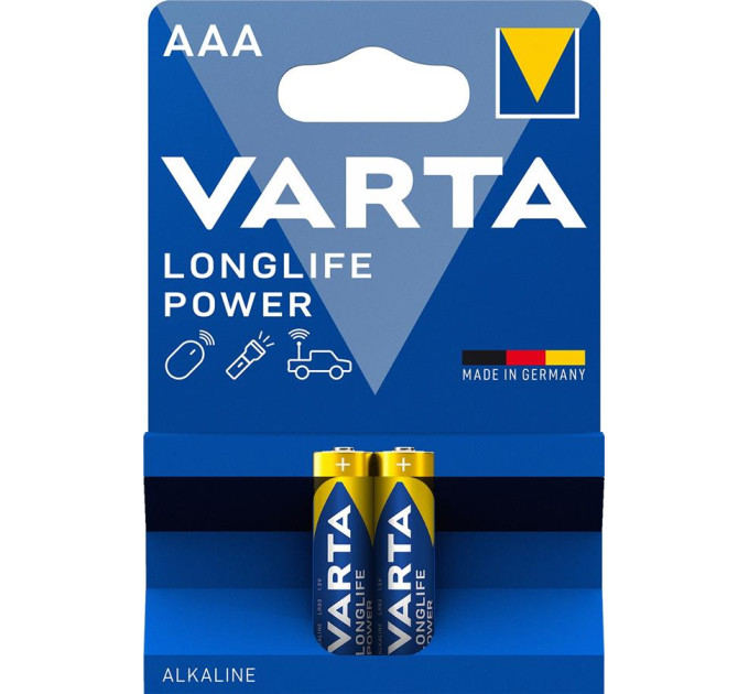 Varta Батарейка Varta AAA Longlife Power лужна * 2 (04903121412)