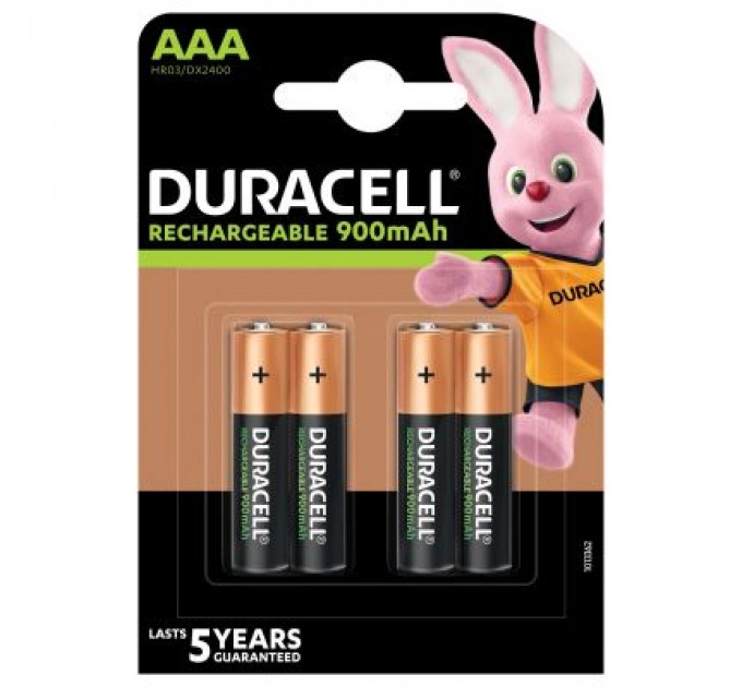 Акумулятор Duracell AAA HR03 900mAh * 4 (5005015)